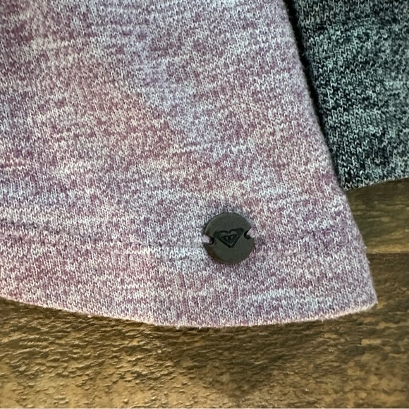 Women’s Roxy Marled Purple Tunic Hoodie - Size Small - Picture 3 of 4